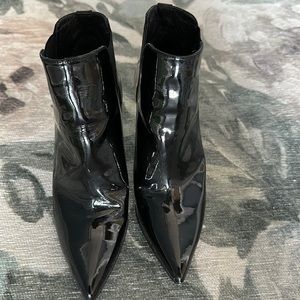 Stuart Weitzman Patent Leather Ankle Boots